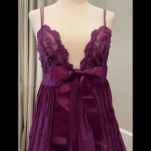 ❤️BRAND NEW NEVER WORN VS EXQUISITELY GORGEOUS & FEMININE BURGUNDY PLUM BABYDOLL